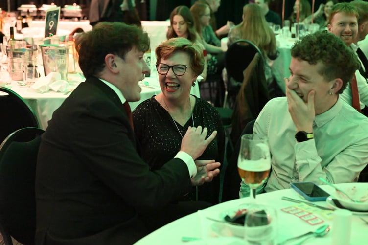 Tom Curphey chats to Middle MHK Jane Poole-Wilson and Sam Bowers