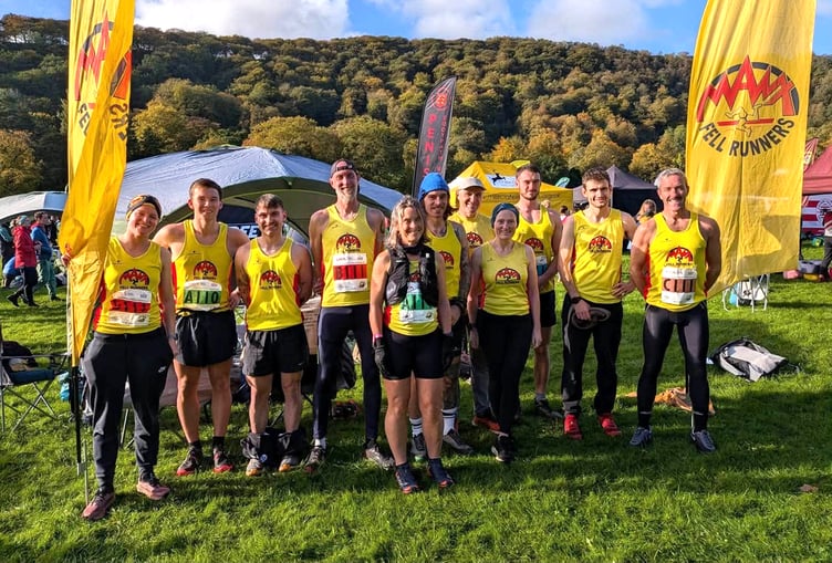 The Manx Fell Runners contingent that competed in the 2026 edition of the UK Athletics Fell and Hill Relays in West Yorkshire