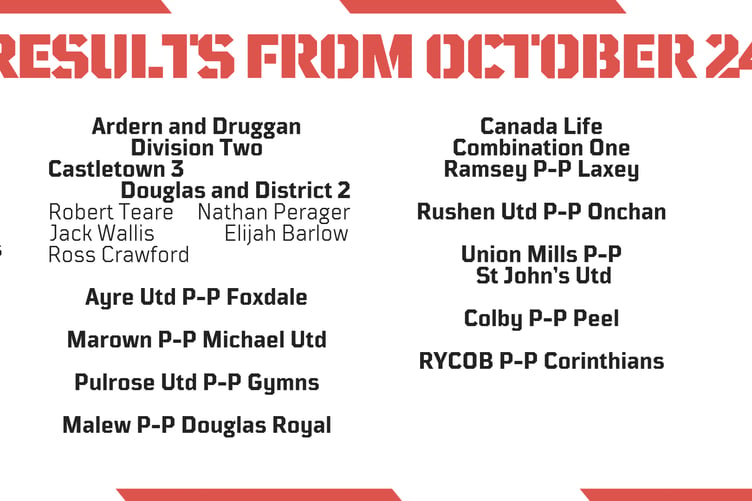Football results from October 24