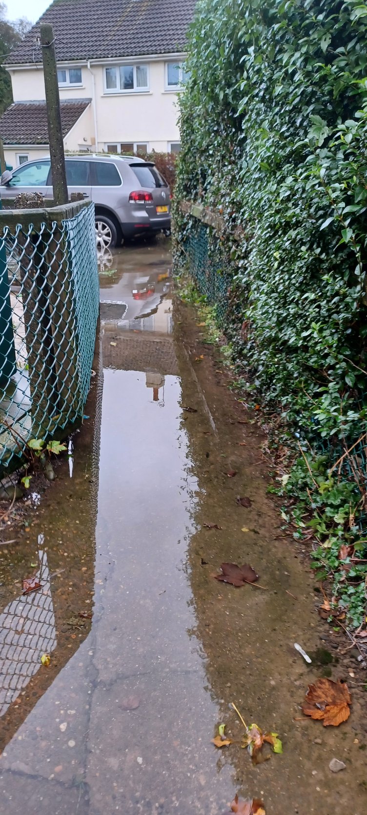 The drainage has affected the estate even during dry weather