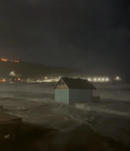 Two of the huts were misplaced as a result of Storm Boelo