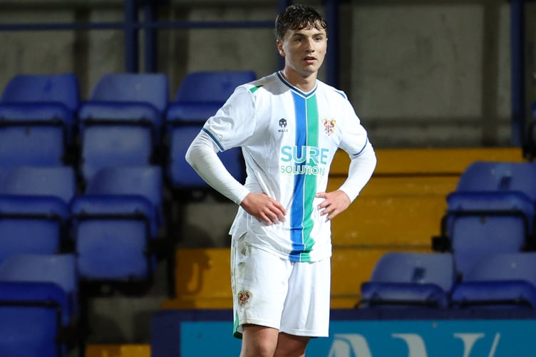 Preston Cleator was one of three Isle of Man players to start for Tranmere under-18s in Tuesday's cup match on the Wirral (Photo: Phil Bryan)
