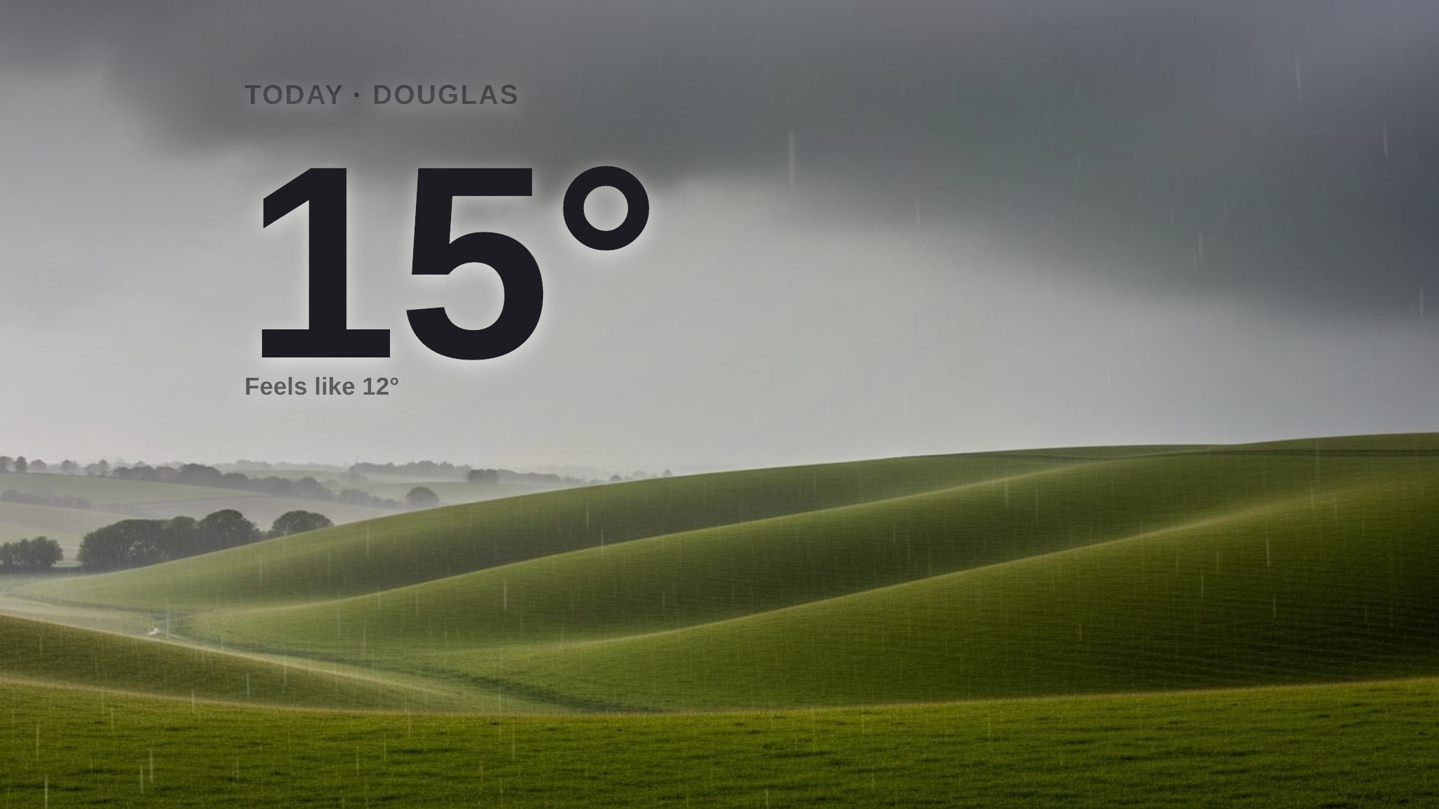Heavy rain on the way for Douglas - here's your Monday forecast