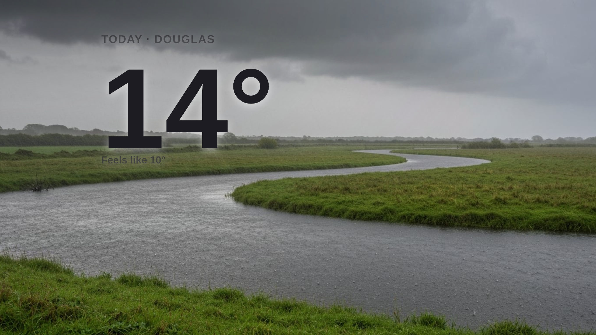 Heavy rain on the way for Douglas - here's your Saturday forecast