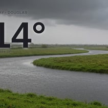 Douglas: heavy rain, high of 14°C on Saturday