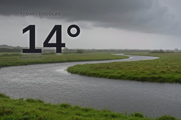 Douglas weather: heavy rain Saturday with rain expected and a high of 14°C
