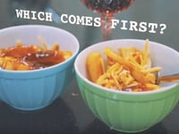 Which came first? Chicken or Egg. Cheese or Gravy.