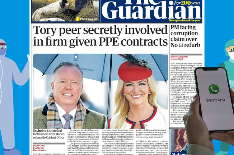 Mone Facing Questions Over Texts and PPE Contracts