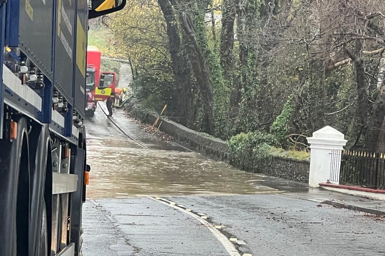 Significant Flooding Closes Road